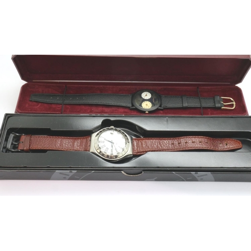 136 - Two boxed gents wristwatches, Constant and Swatch. P&P Group 1 (£14+VAT for the first lot and £1+VAT... 