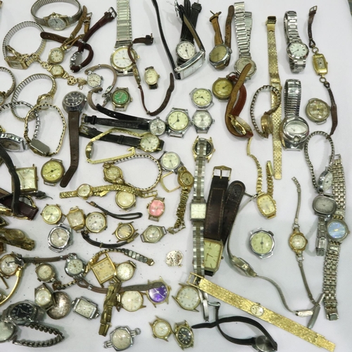 140 - Approximately 100 ladies wristwatches including Rotary and Seiko. P&P Group 1 (£14+VAT for the first... 