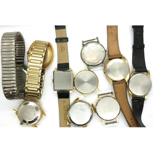 150 - Ten mixed gents mechanical wristwatches, not working at lotting. P&P Group 1 (£14+VAT for the first ... 