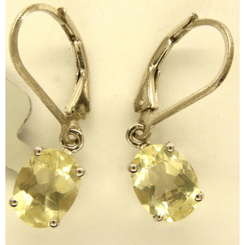 83 - Four mixed stone set pairs of earrings, with certificates. P&P Group 1 (£14+VAT for the first lot an... 