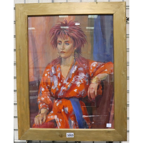 3005 - Alex Jackson ATD PRBSA (exh 1983-1987): pastels on paper, Fabulous Freda, 60 x 45 cm. Not available ... 