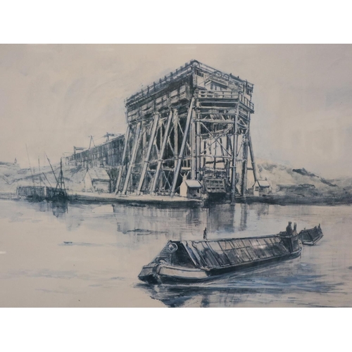 3006 - Alex Prowse (contemporary): limited edition lithograph, The Anderton Boat Lift, numbered 136/750 and... 