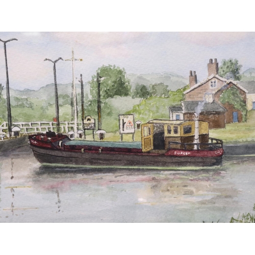 3006 - Alex Prowse (contemporary): limited edition lithograph, The Anderton Boat Lift, numbered 136/750 and... 