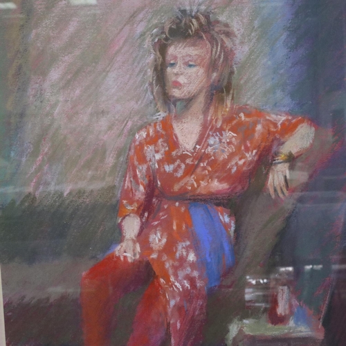 3010 - Alex Jackson ATD PRBSA (exh 1983-1987): pastel on paper, Fabulous Freda, 40 x 30 cm. Not available f... 