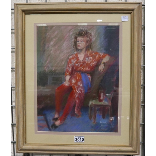 3010 - Alex Jackson ATD PRBSA (exh 1983-1987): pastel on paper, Fabulous Freda, 40 x 30 cm. Not available f... 