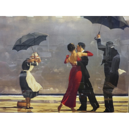 3025 - Jack Vettriano (b. 1951): large colour print, The Swinging Butler, 46 x 56 cm. Not available for in-... 