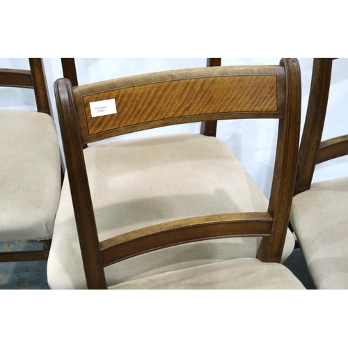 3078 - Set of four 19th century walnut dining chairs. Not available for in-house P&P, contact Paul O'Hea at... 