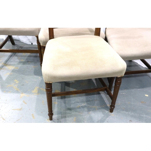 3078 - Set of four 19th century walnut dining chairs. Not available for in-house P&P, contact Paul O'Hea at... 