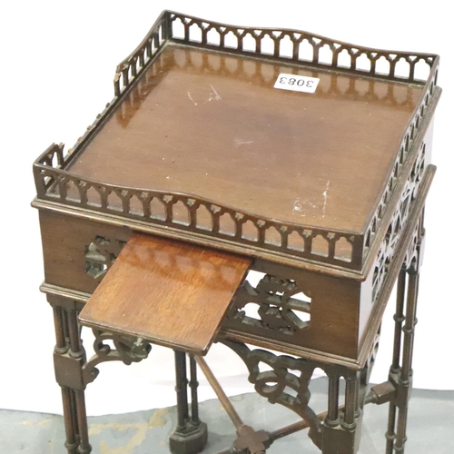 3083 - A 19th century plant stand in the chinoiserie style for restoration. Not available for in-house P&P,... 