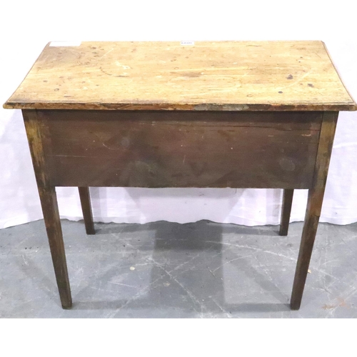 3099 - A Victorian walnut side table of two short above one long drawer, 82 x 43 x 73 cm H. Not available f... 