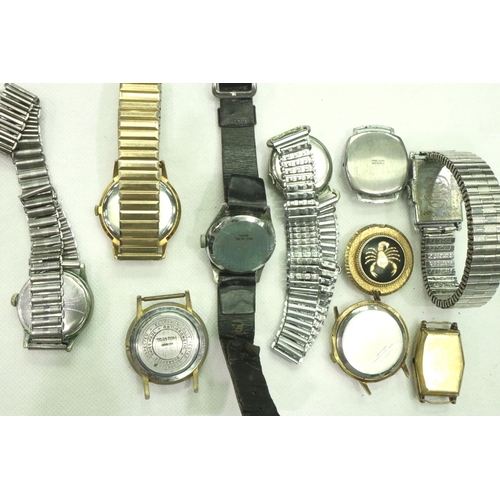 159 - Ten mechanical wristwatches, mostly not working. P&P Group 1 (£14+VAT for the first lot and £1+VAT f... 