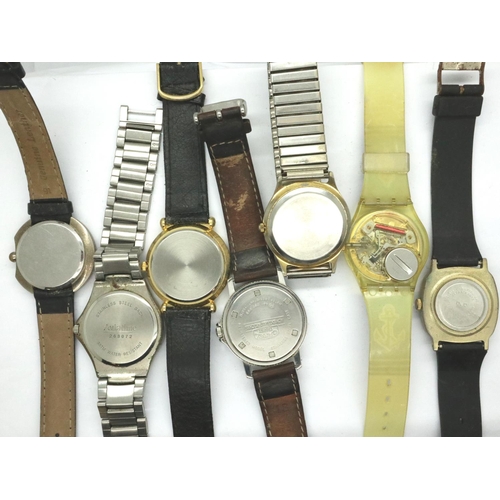 162 - Ten mixed quartz wristwatches. P&P Group 1 (£14+VAT for the first lot and £1+VAT for subsequent lots... 