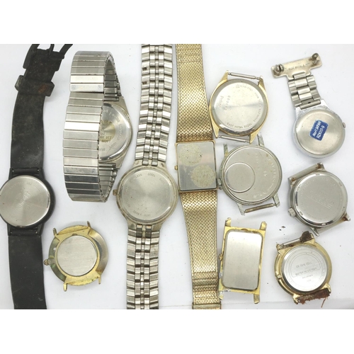 169 - Ten mixed gents quartz wristwatches. P&P Group 1 (£14+VAT for the first lot and £1+VAT for subsequen... 