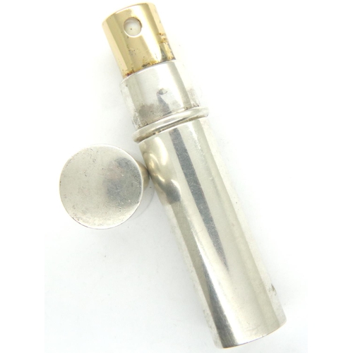 190 - Hallmarked silver perfume atomiser, H: 80 mm, 40g. P&P Group 1 (£14+VAT for the first lot and £1+VAT... 