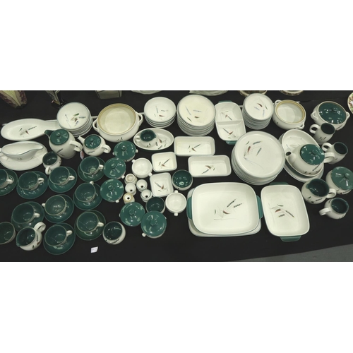 214 - Large quantity of Denby tea and dinnerware in the Greenwheat pattern, 100 plus pieces. Not available... 