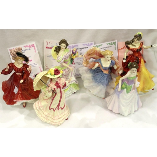 234 - Six Royal Doulton ladies to include HN 3478. P&P Group 3 (£25+VAT for the first lot and £5+VAT for s... 