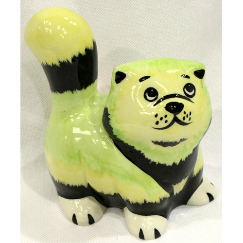 236 - Lorna Bailey cat, Fluffy, H: 12 cm. No cracks, chips or visible restoration. P&P Group 1 (£14+VAT fo... 