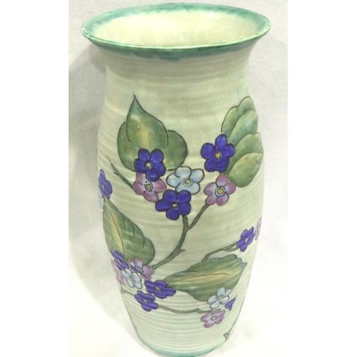 241 - Large Crown Devon tube lined vase, H: 38 cm. No cracks, chips or visible restoration. P&P Group 3 (£... 