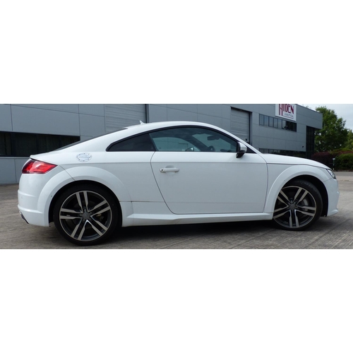 1B - Audi TT coupe MK3, 45 TFSI, 2019 plate ME19 WWJ, 7 speed DSG automatic, white, 6730 miles, 1.9L petr... 