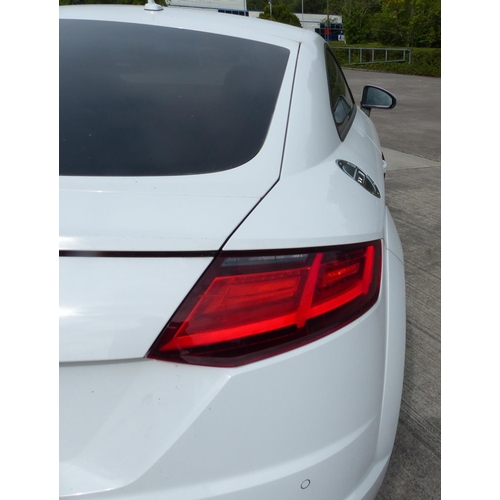 1B - Audi TT coupe MK3, 45 TFSI, 2019 plate ME19 WWJ, 7 speed DSG automatic, white, 6730 miles, 1.9L petr... 