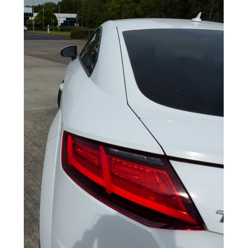 1B - Audi TT coupe MK3, 45 TFSI, 2019 plate ME19 WWJ, 7 speed DSG automatic, white, 6730 miles, 1.9L petr... 