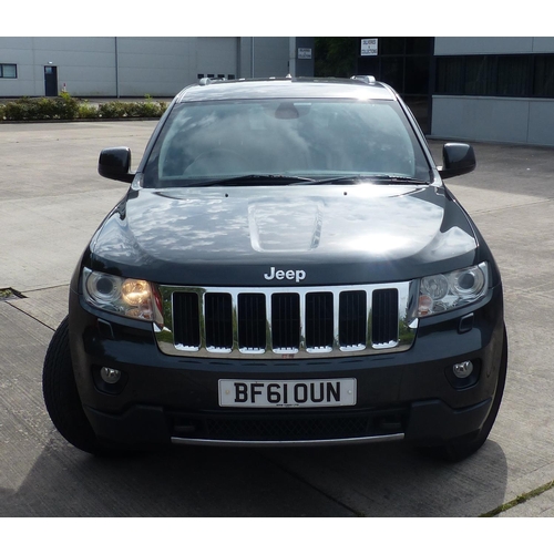 1C - Jeep Grand Cherokee, 2011 plate BF61 0UN, automatic, grey, 113119 miles, 3.0L diesel. 10%+VAT BUYERS... 