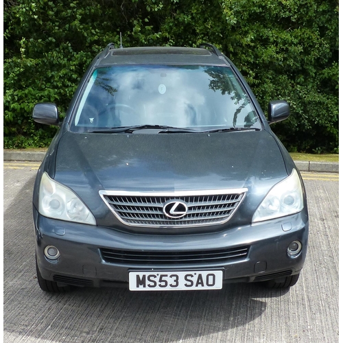 1E - Lexus RX estate, 2007 plate MS53 SAO, automatic, grey, 180,000 miles, 3.3L hybrid. 10%+VAT BUYERS PR... 