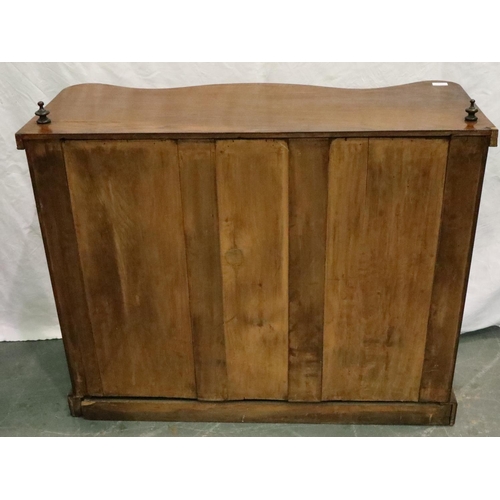 3112 - An early 19th century mahogany chiffonier, having single drawer above two cupboard doors, 105 x 41 x... 