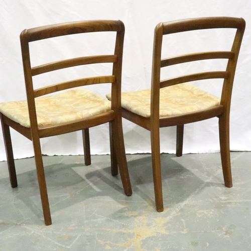 3129 - A set of four G Plan teak ladderback dining chairs. Not available for in-house P&P, contact Paul O'H... 