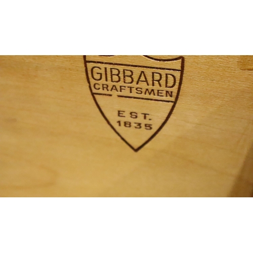 3132 - Gibbard reproduction mahogany chest of drawers, having sectioned top drawer above six further drawer... 