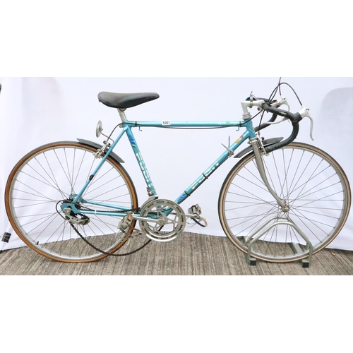 1001 - Puch Alpine gents racing bike with 10 Huret gears, 20 inch frame. Not available for in-house P&P, co... 