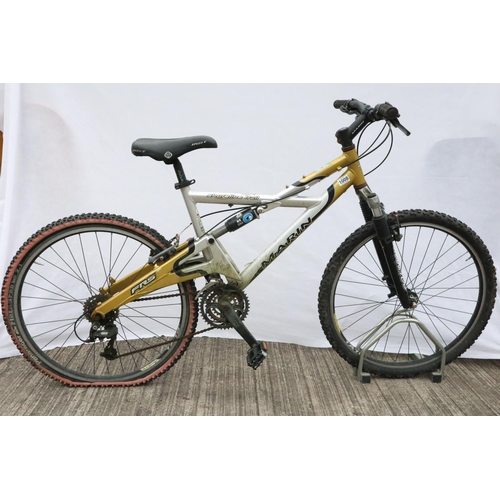 1008 - Marin short-line trail full suspension gents bike, with 24 Shimano Alivio gears, 17 inch frame. Not ... 