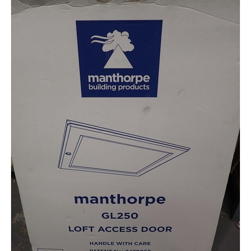 1039 - Boxed Manthorpe loft access door. Not available for in-house P&P, contact Paul O'Hea at Mailboxes on... 