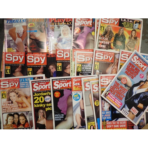 1117 - Twenty five adult glamour magazines. P&P Group 2 (£18+VAT for the first lot and £3+VAT for subsequen... 