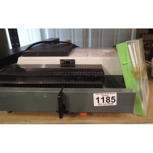 1185 - W Boots TH 105 semi automatic slide projector. Not available for in-house P&P, contact Paul O'Hea at... 