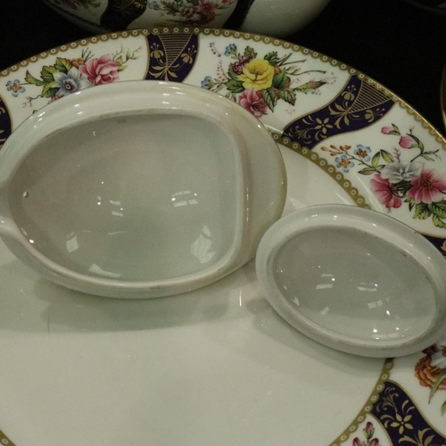 232 - Large quantity of Spode Cabinet Collection Kingswood pattern dinner and teaware (56). Not available ... 