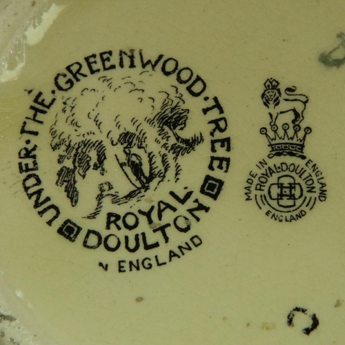 238 - Royal Doulton Under the Greenwood Tree jug H: 12 cm and a quantity of Meakin tea ware. P&P Group 3 (... 