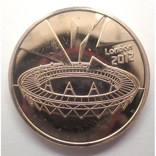 3004 - Completion medallion for the 2012 Olympics, EF. P&P Group 0 (£5+VAT for the first lot and £1+VAT for... 