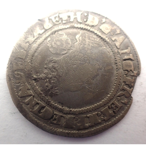 3037 - 1568 silver hammered sixpence of Queen Elizabeth Tudor. P&P Group 0 (£5+VAT for the first lot and £1... 