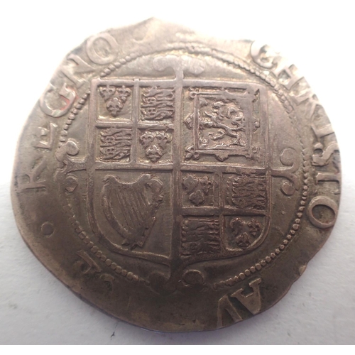 3038 - Hammered silver shilling of Charles I circa 1645, likely Briot Mint (mint mark indistinct). P&P Grou... 