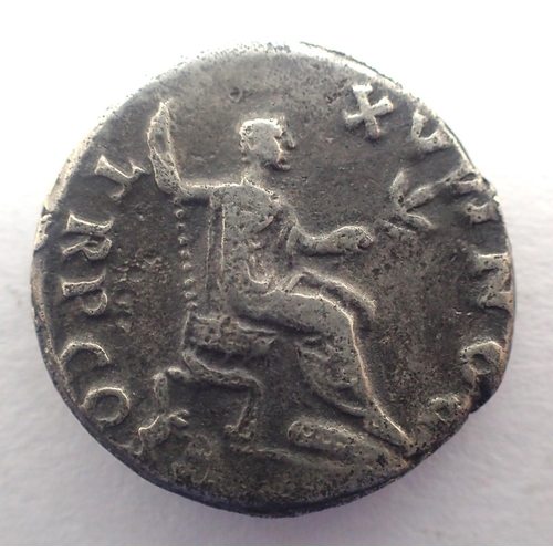 3045 - AD69 - Emperor Vespasian - Slayer of Jews - Silver Denarius TRP COS Error. P&P Group 0 (£5+VAT for t... 