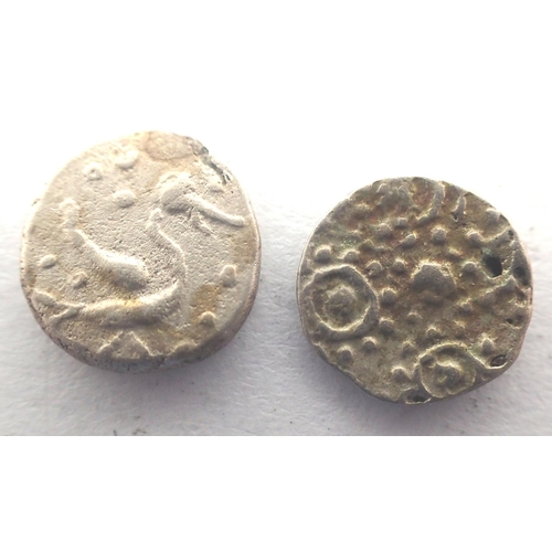 3053 - AD 710 two silver Anglo Saxon Sceatta. P&P Group 0 (£5+VAT for the first lot and £1+VAT for subseque... 