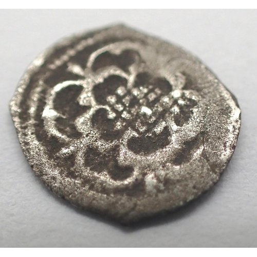 3075 - Silver hammered farthing, Rose issue. P&P Group 0 (£5+VAT for the first lot and £1+VAT for subsequen... 