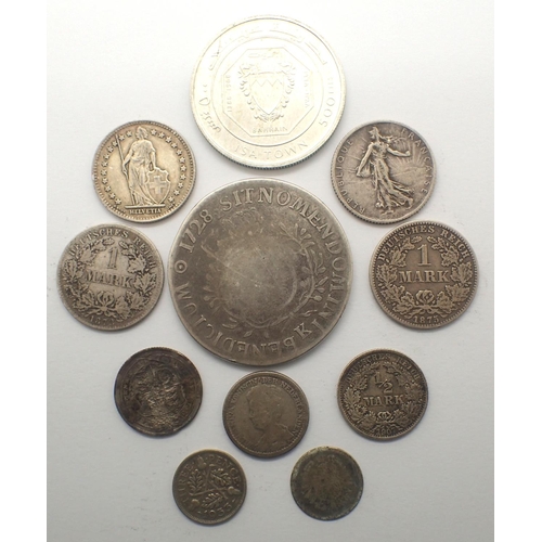 3085 - Old world silver coins, combined 79g. P&P Group 0 (£5+VAT for the first lot and £1+VAT for subsequen... 