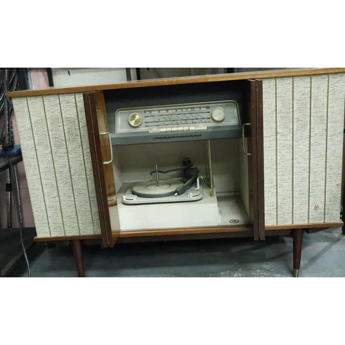 1490A - Stereophonic PYE radiogram in highly polished walnut case. Not available for in-house P&P