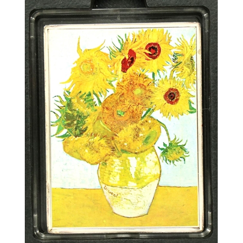 3117 - 2014 limited edition Solomon Islands one dollar, Van Gogh Sunflowers edition. P&P Group 0 (£5+VAT fo... 