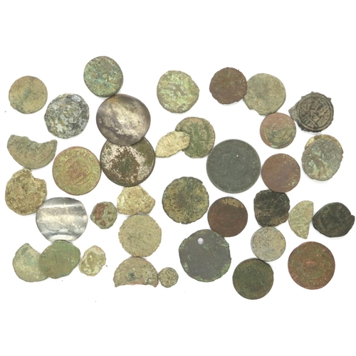 3127 - Collection of Roman to Medieval detecting coins to include silver. P&P Group 0 (£5+VAT for the first... 