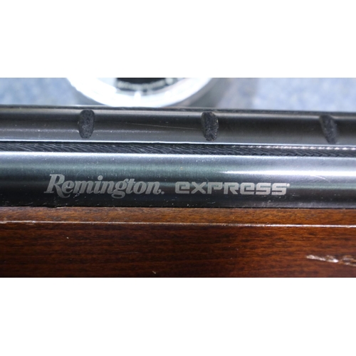 2001 - Remington Express 22 air rifle with 4 x 32 scope and canvas bag with accessories. Not available for ... 