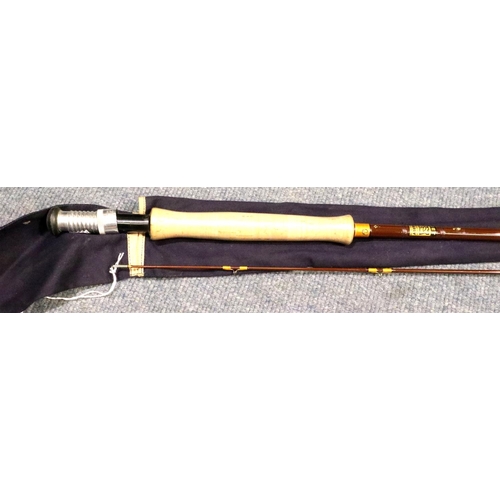 2018 - Hardy Jet split cane fishing rod. P&P Group 2 (£18+VAT for the first lot and £3+VAT for subsequent l... 