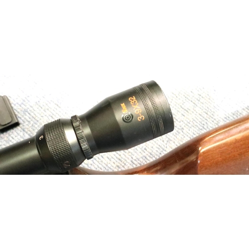 2019 - SMK XS36-1 22 air rifle with 9 x 32 scope. P&P Group 3 (£25+VAT for the first lot and £5+VAT for sub... 